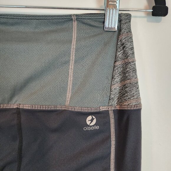 OISELLE Meter Satellite Running Tights Size 02 Wide Criss Cross Waistband sz XS - Picture 6 of 12